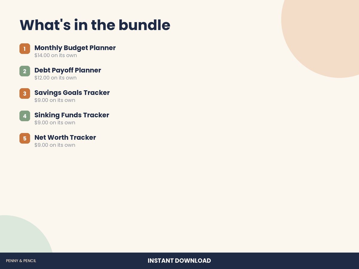 Personal Finance Bundle preview 2