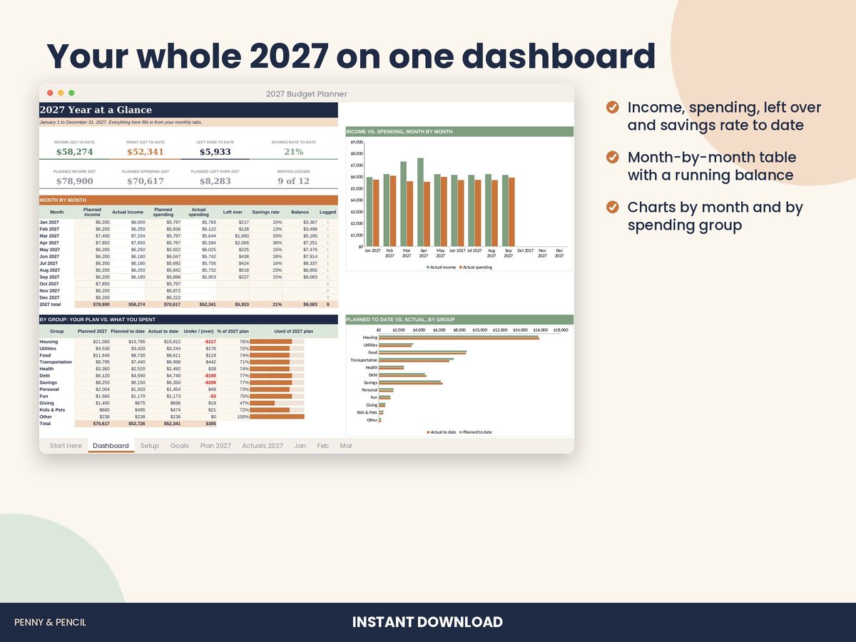 Home Budget Spreadsheet Library preview 5