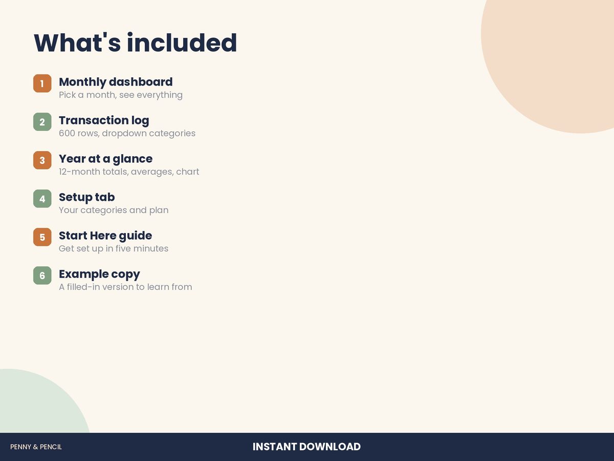 Monthly Budget Planner preview 6