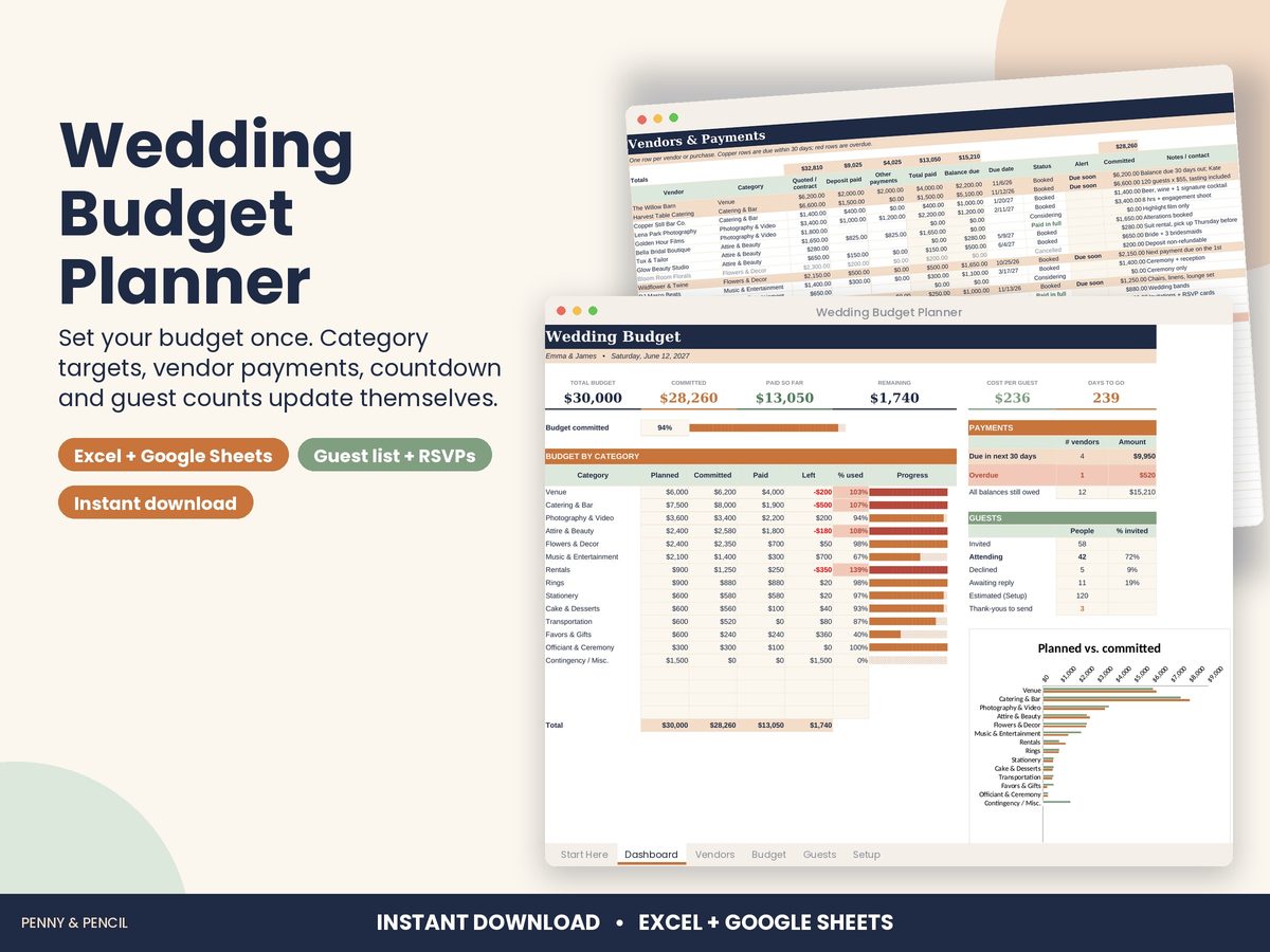 Wedding Budget Planner