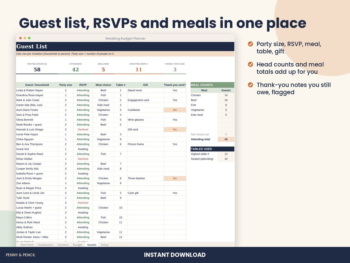 Wedding Budget Planner preview 5