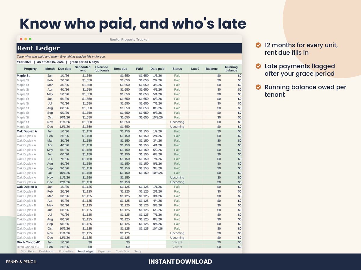 Rental Property Tracker preview 3