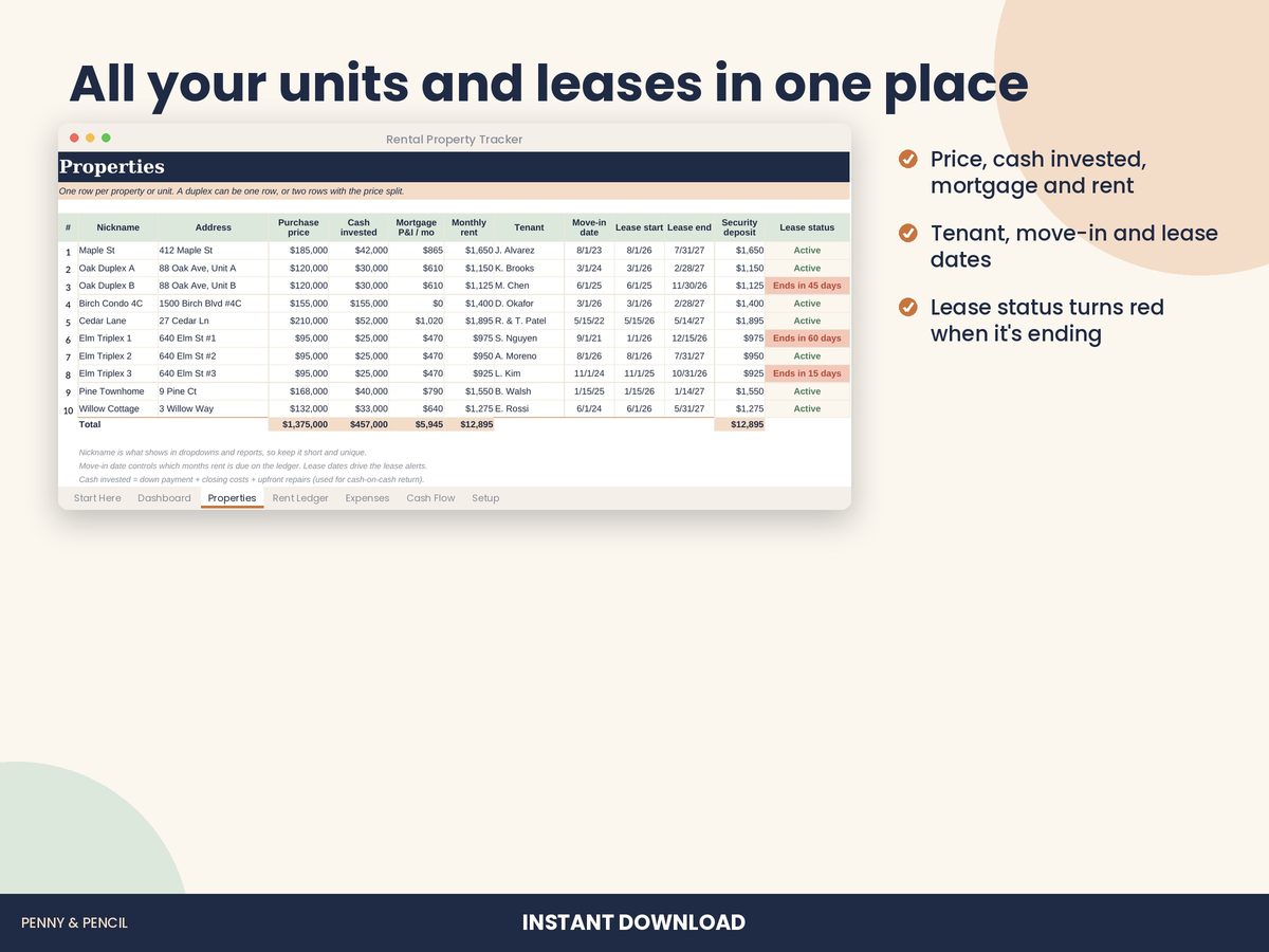 Rental Property Tracker preview 5