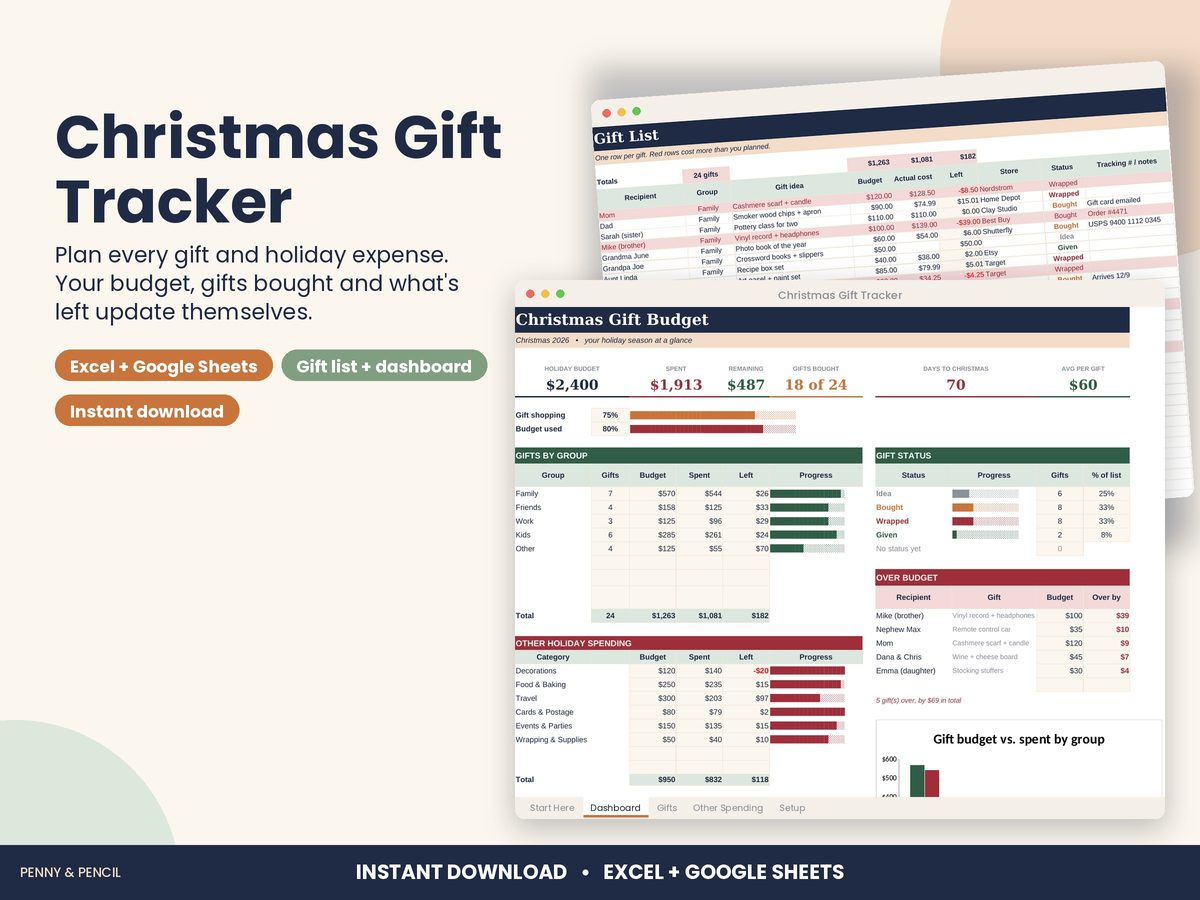 Christmas Gift Tracker
