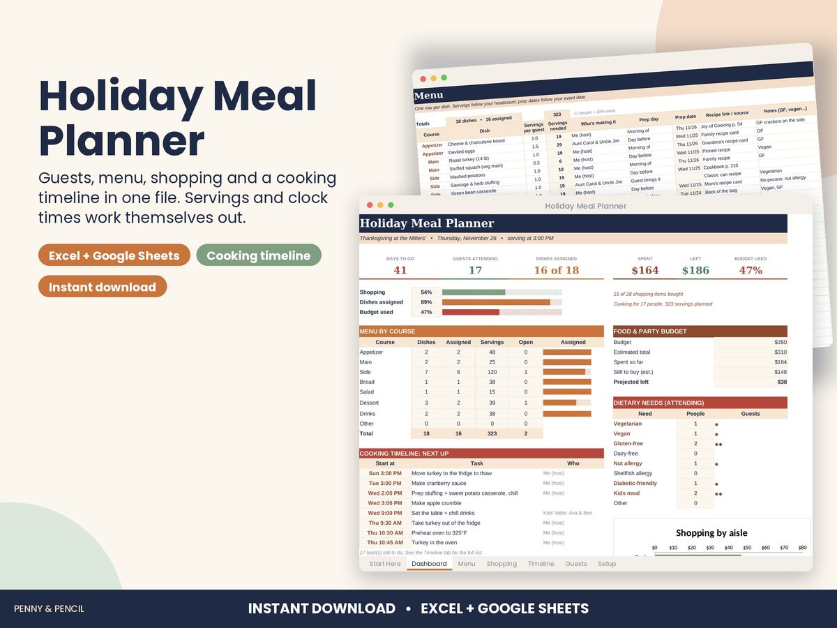 Holiday Meal Planner