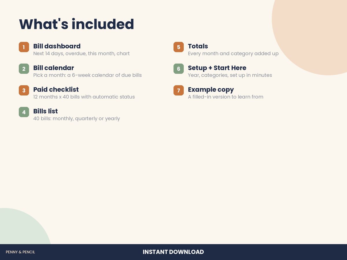 Bill Tracker & Calendar preview 6
