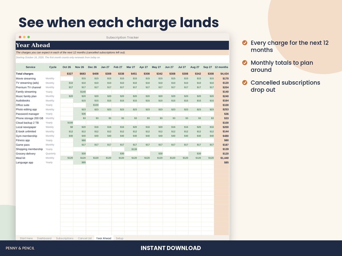 Subscription Tracker preview 5