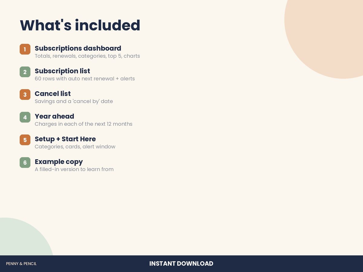 Subscription Tracker preview 6