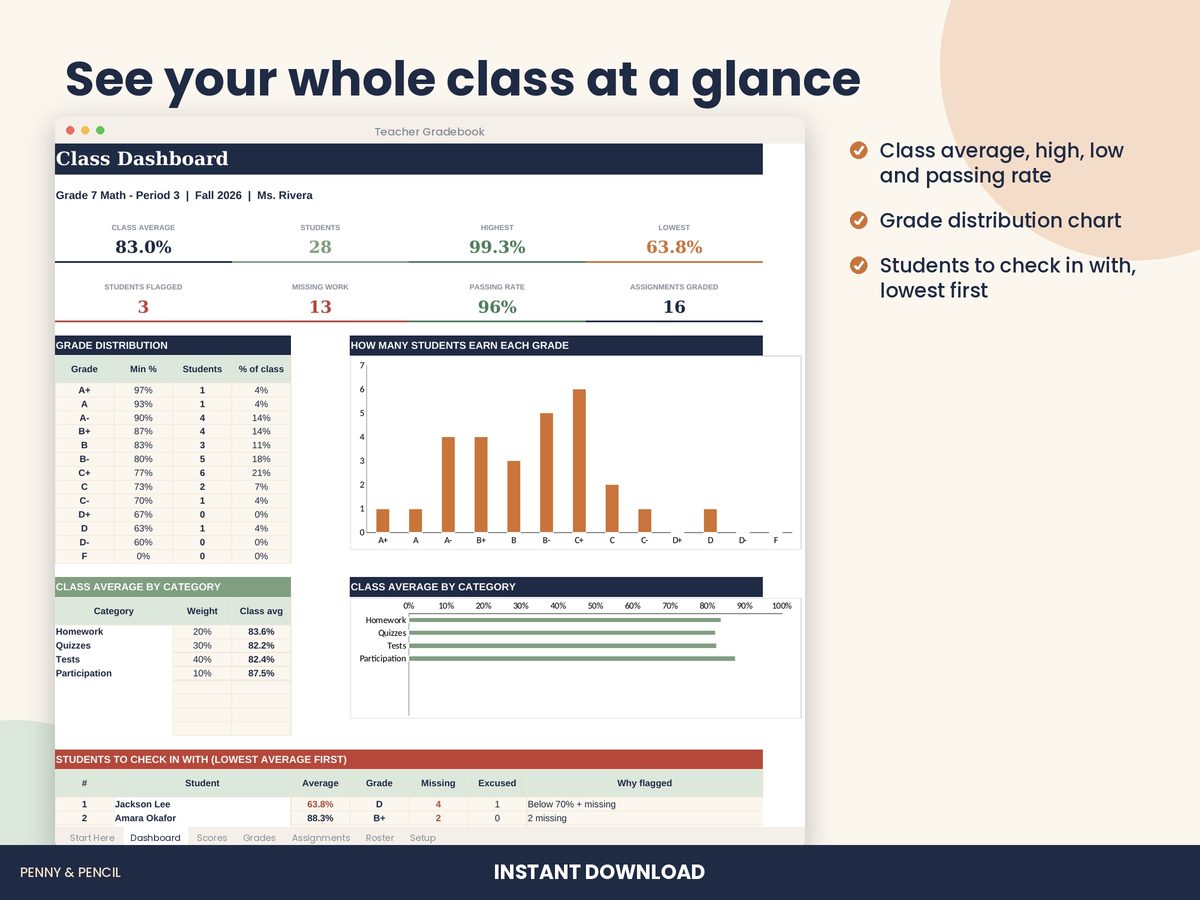 Teacher Gradebook preview 2