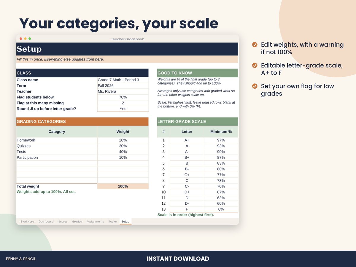 Teacher Gradebook preview 5