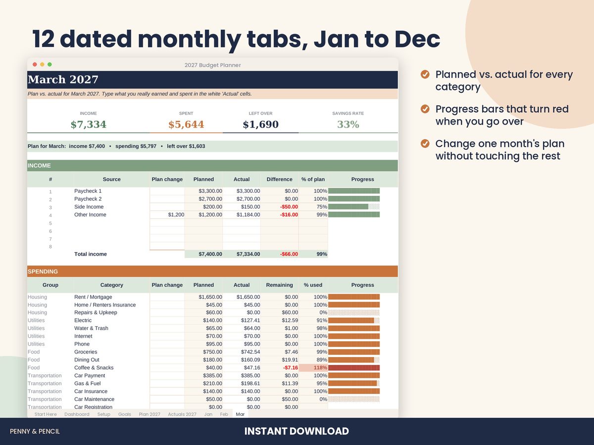 2027 Budget Planner preview 3