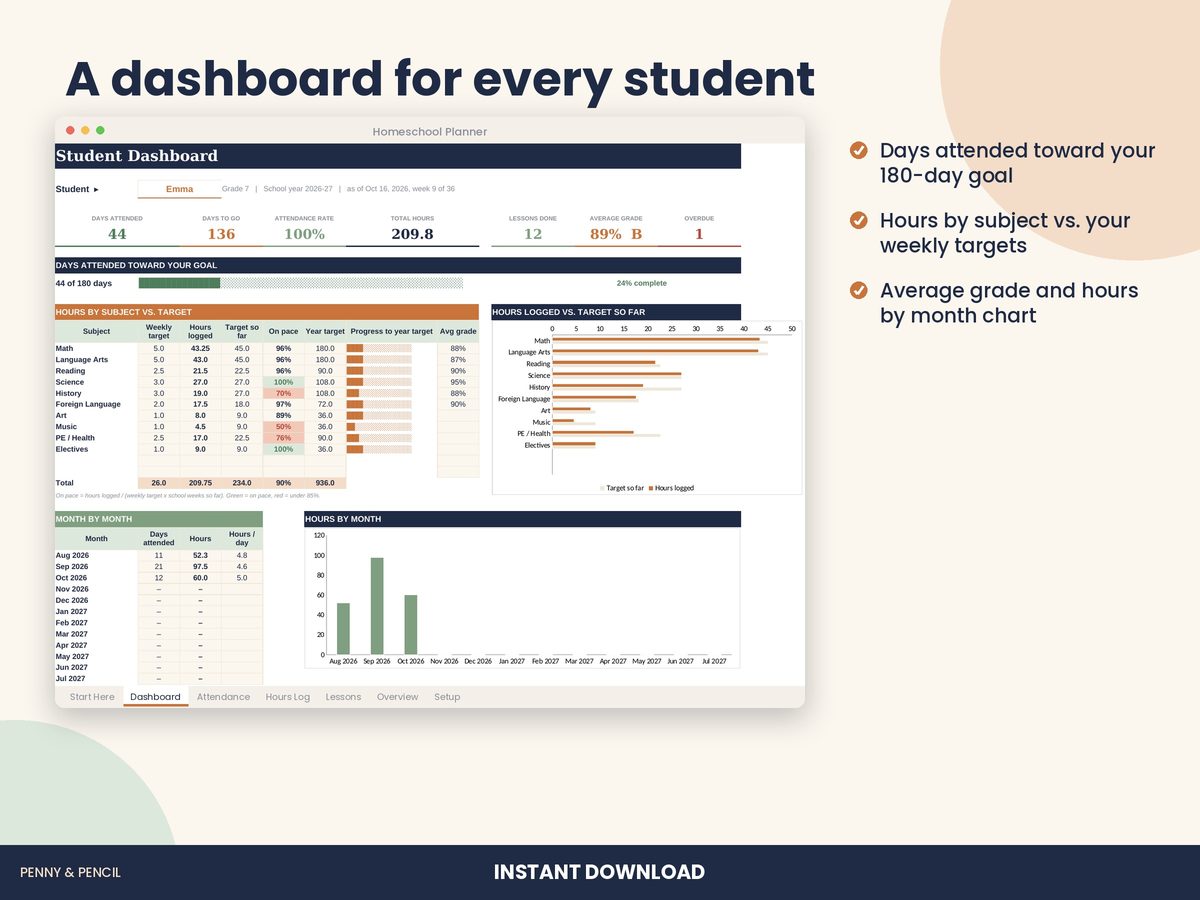 Homeschool Planner preview 2