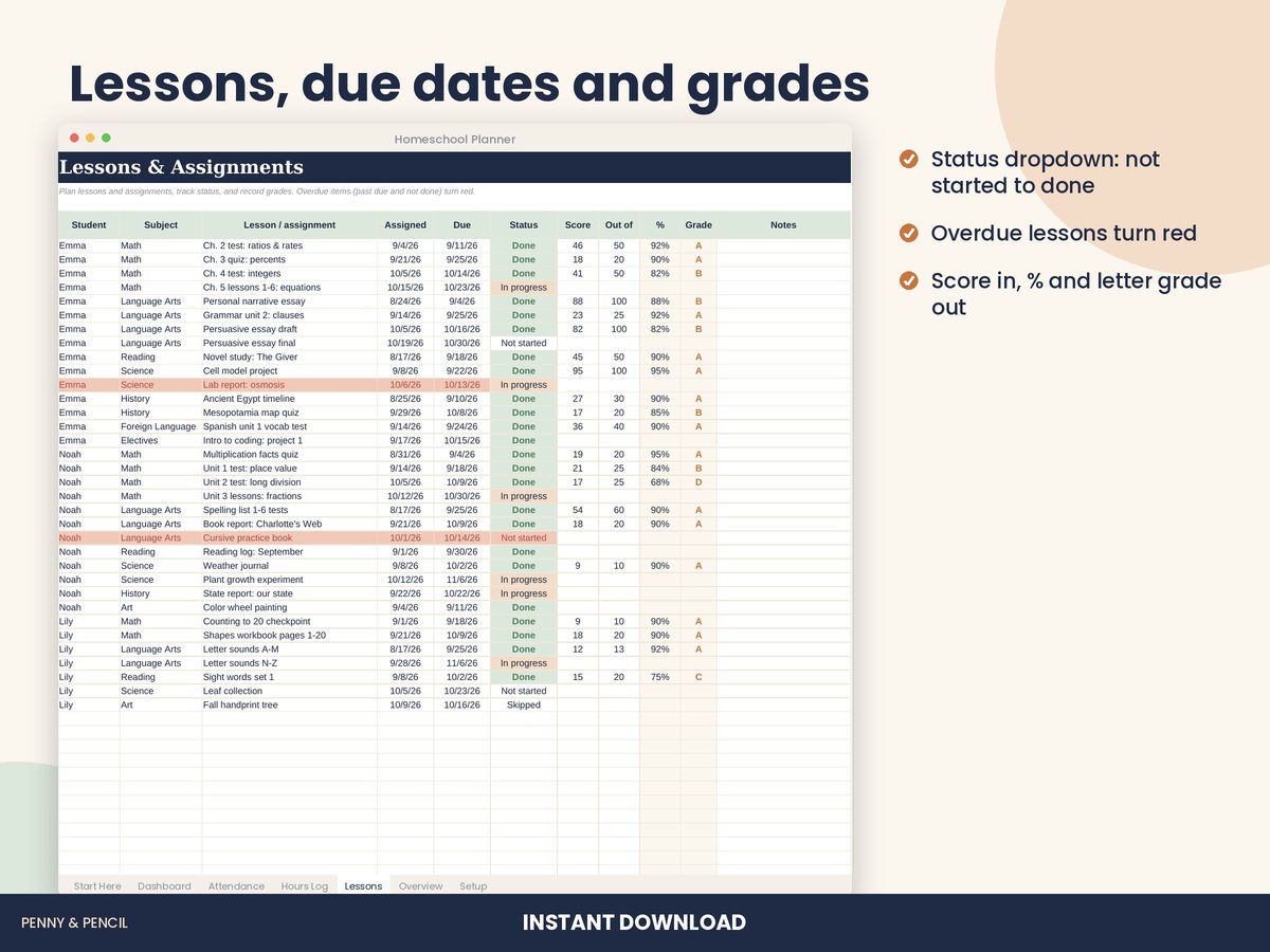 Homeschool Planner preview 4