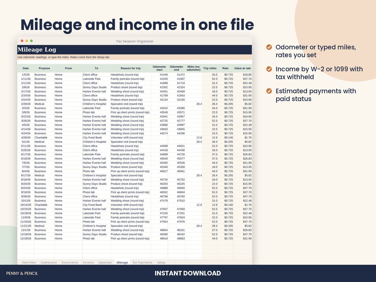 Tax Season Organizer preview 5