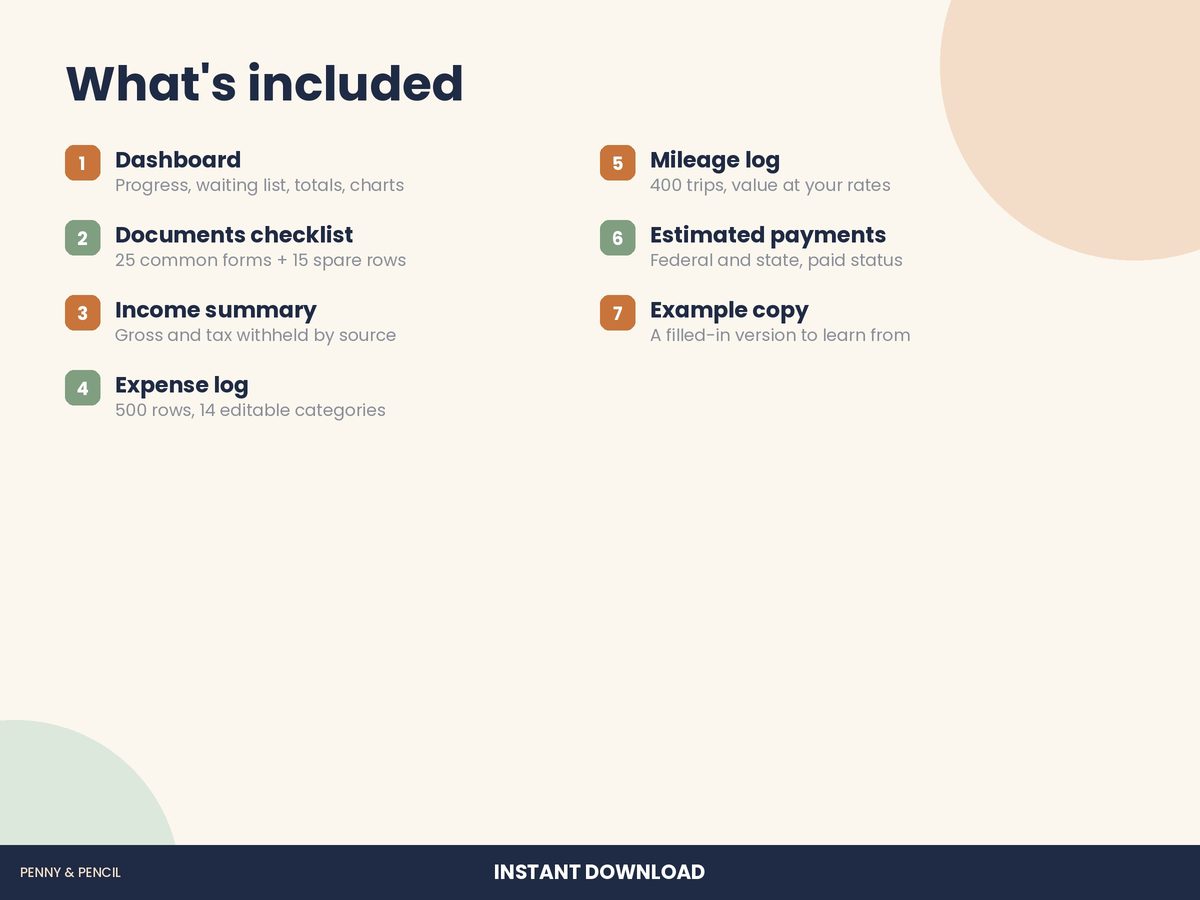 Tax Season Organizer preview 6