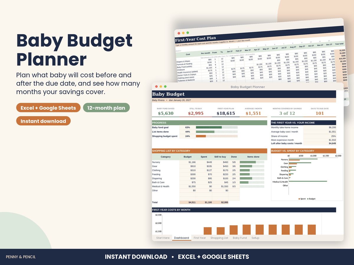 Baby Budget Planner preview 1