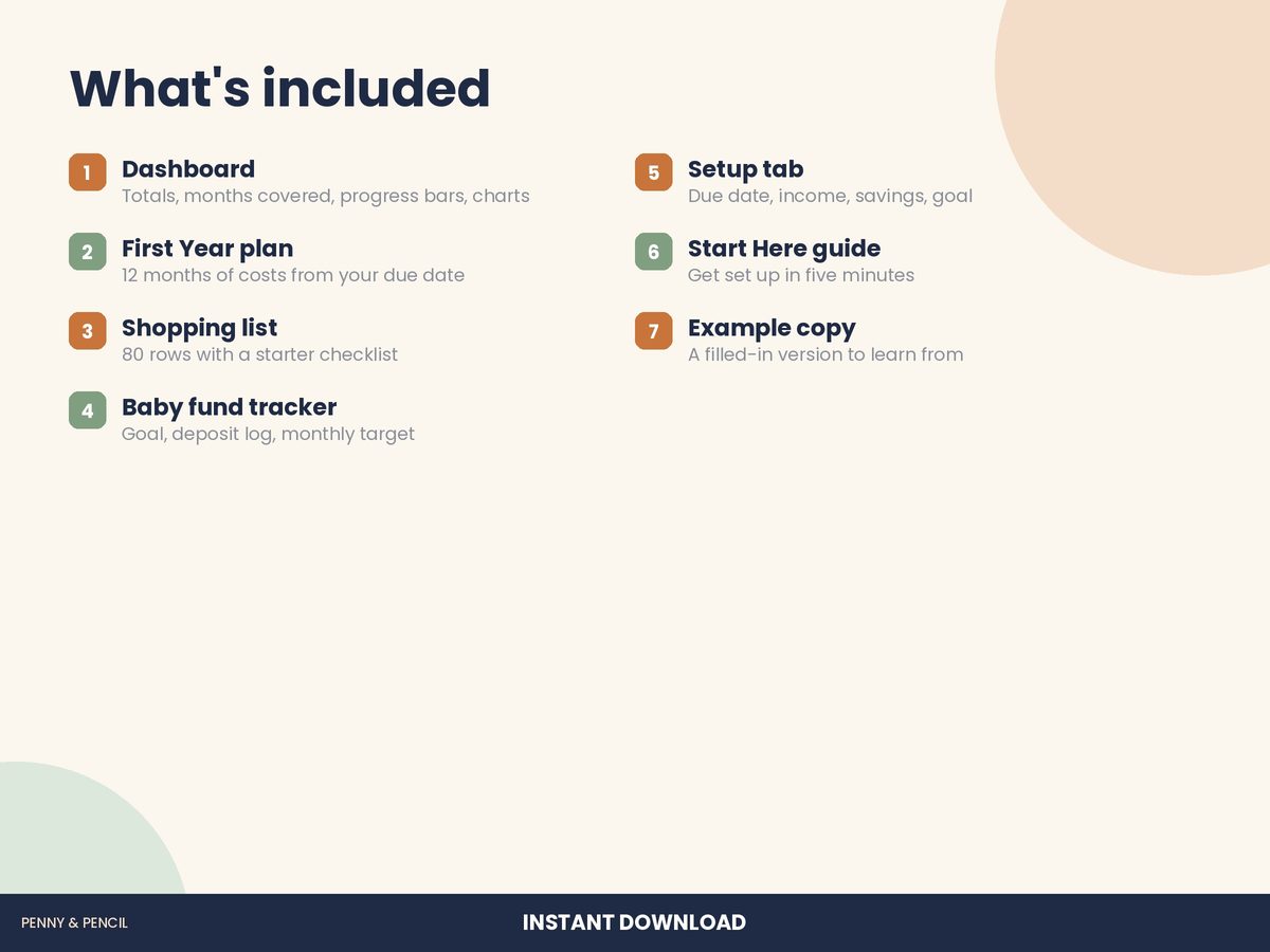 Baby Budget Planner preview 6