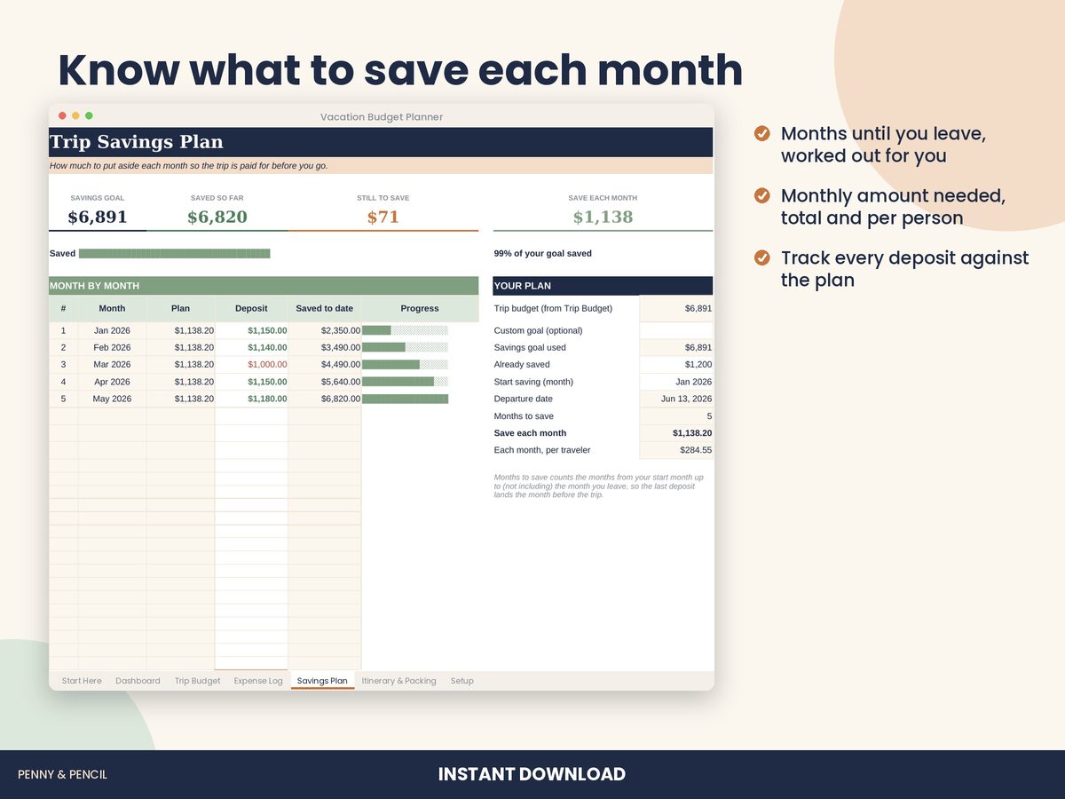 Vacation Budget Planner preview 4
