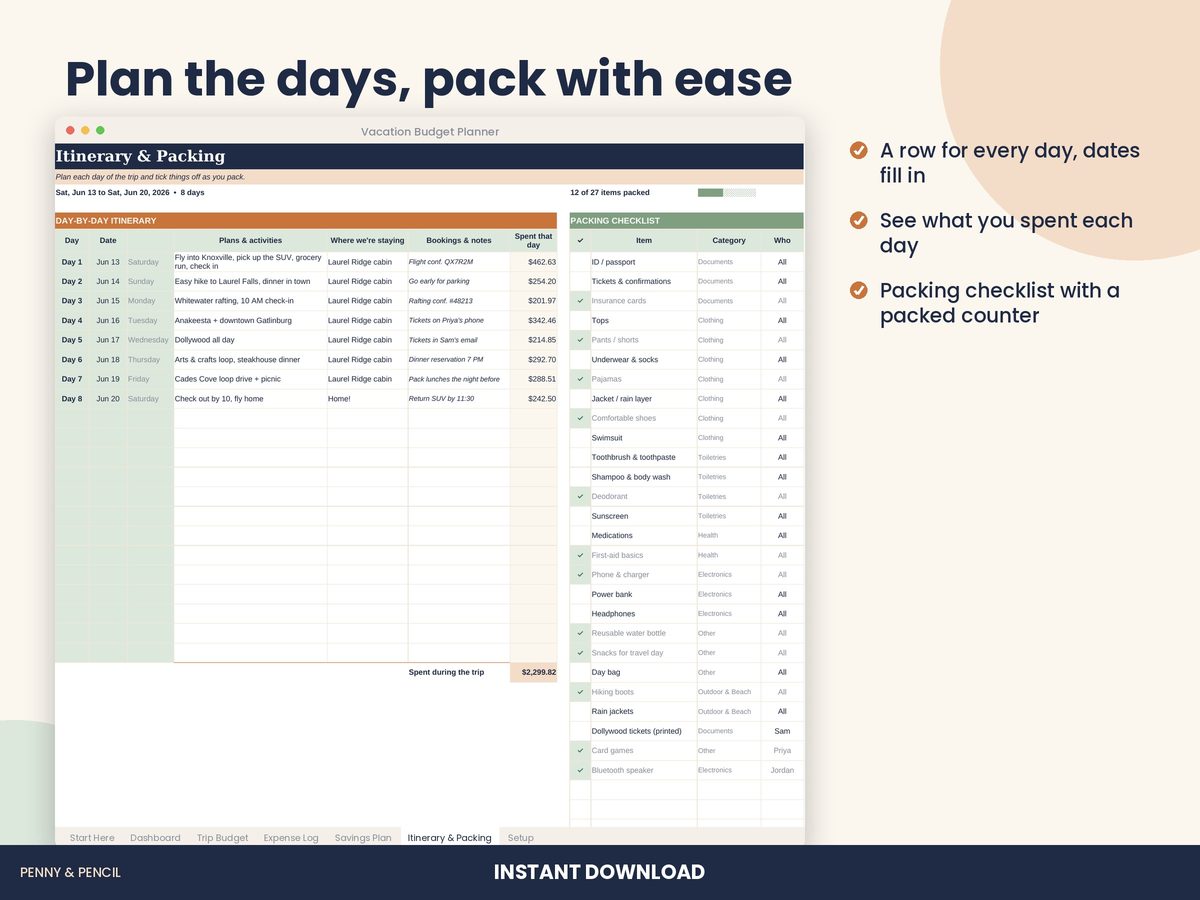Vacation Budget Planner preview 5
