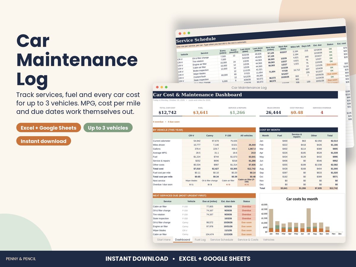 Car Maintenance Log preview 1