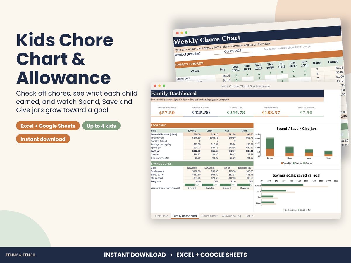 Kids Chore Chart & Allowance preview 1