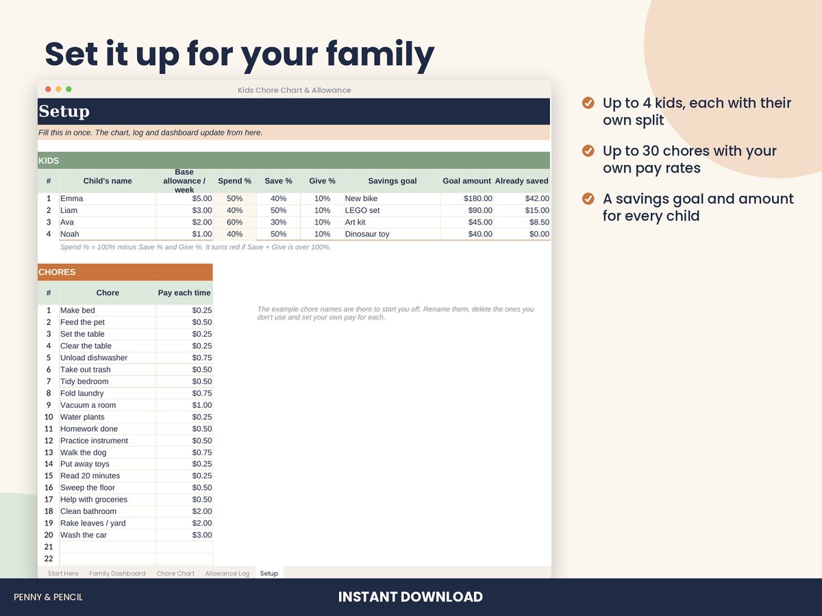 Kids Chore Chart & Allowance preview 5